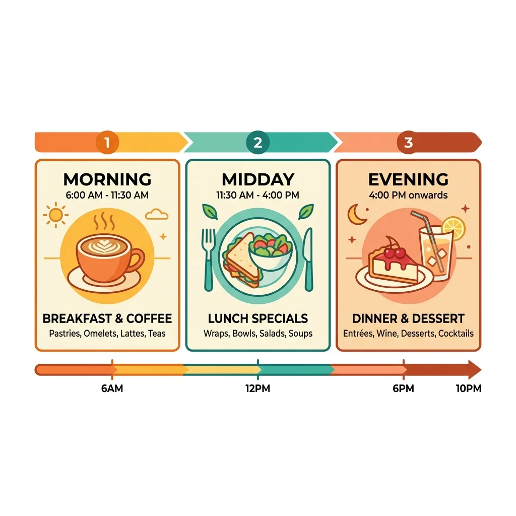 Programación de menús por horario (dayparting)
